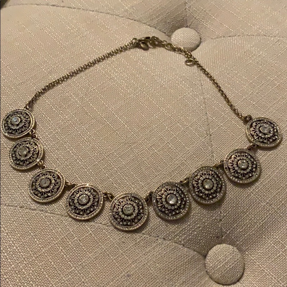 J. Crew crystal antique-style necklace.